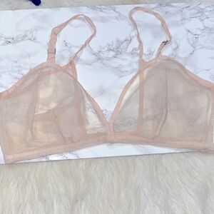 KLEINERTS vintage sheer Mesh Nude Bralette size 34